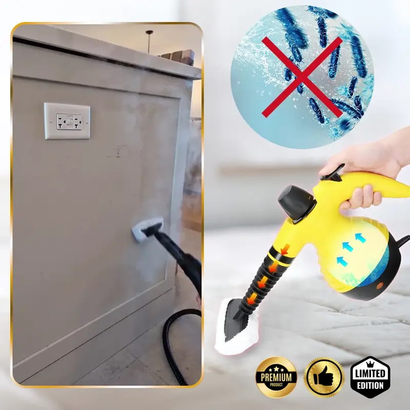 STEAMY® Parownica na sprężone powietrze – Wszystko w jednym z 9 ekskluzywnymi akcesoriami