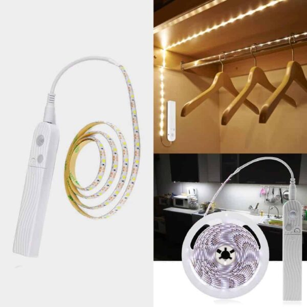 Taśmowe światełka LED aktywowane ruchem - LEDTASTIC®