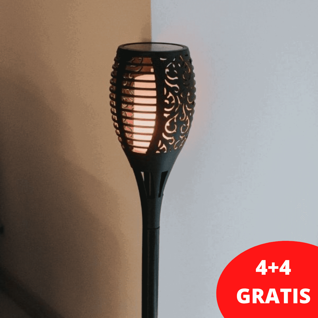 SOLAREOS® Solarna lampa ogrodowa: 4+4 GRATIS