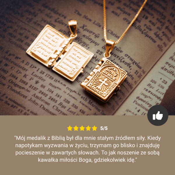 NASZYJNIK Z PISMEM ŚWIĘTYM