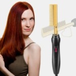 Prostownica do włosów z grzebieniem grzewczym