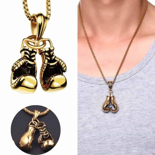 Naszyjnik z rękawicami bokserskimi