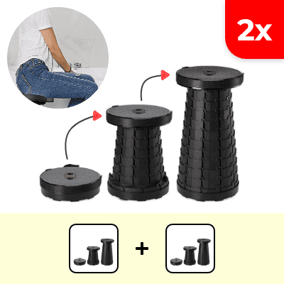 2x Składane krzesło teleskopowe - CHAIRIO®