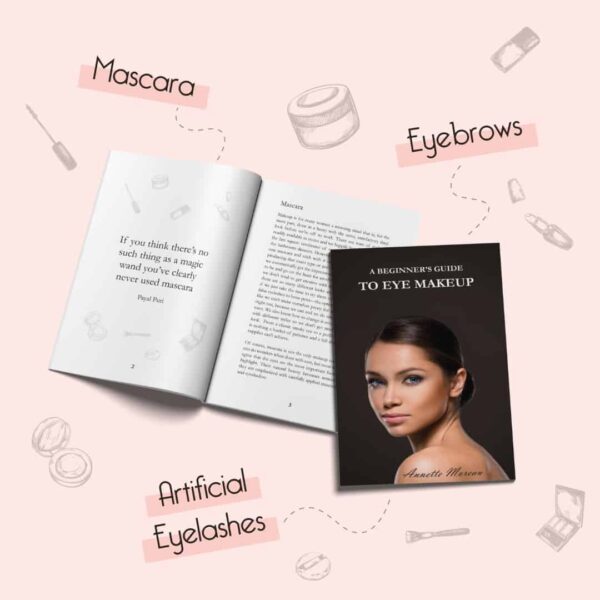 Książka zatytułowana A BEGINNER'S GUIDE TO EYE MAKEUP - Anette Moreau