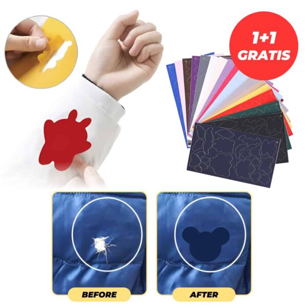 ŁATKI EZ PATCH™ DO NAPRAWY DZIUR W UBRANIACH - 16 SZT. 1+1 GRATIS