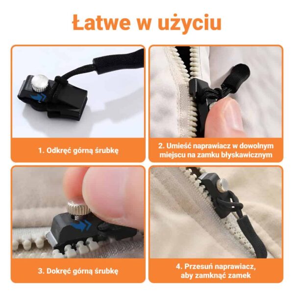 ZIPPO-V2™ ZESTAW DO NAPRAWY ZAMKÓW BŁYSKAWICZNYCH – 6 SZT.