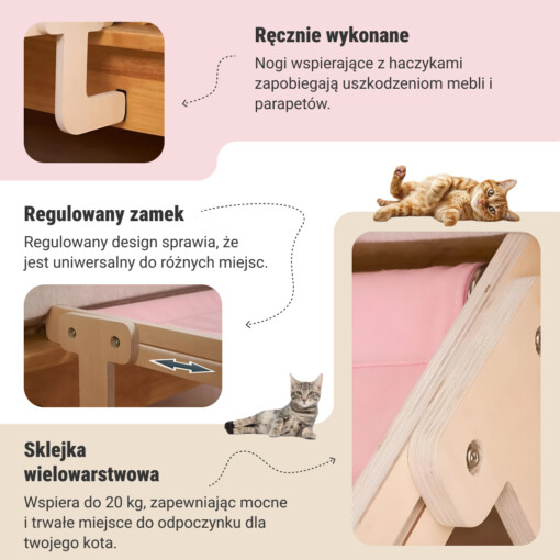 Łóżko dla kota przy łóżku KittyNap™ - obrazek 5