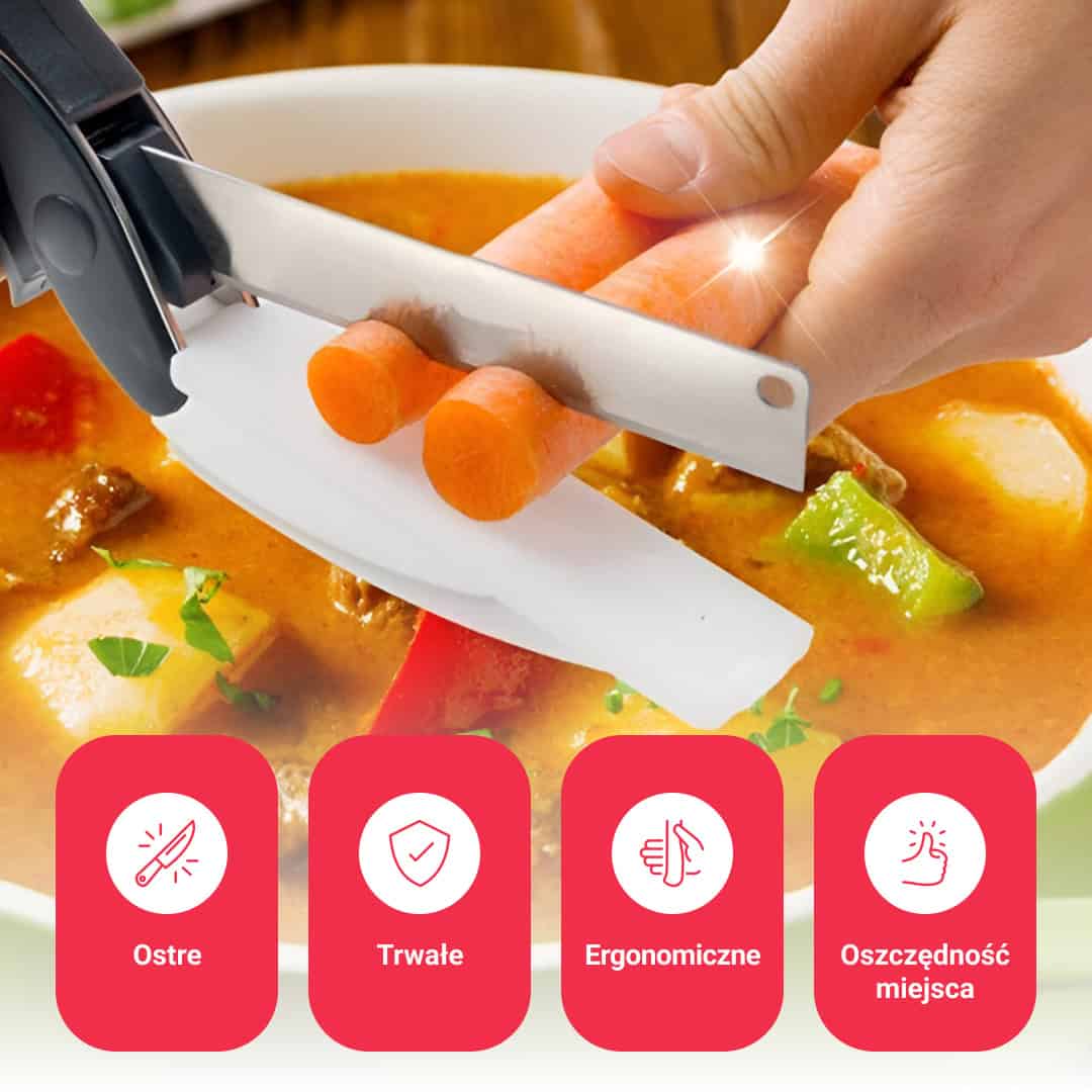 SnapSlice – Nożyczki Kuchenne z Deską do Krojenia - obrazek 4