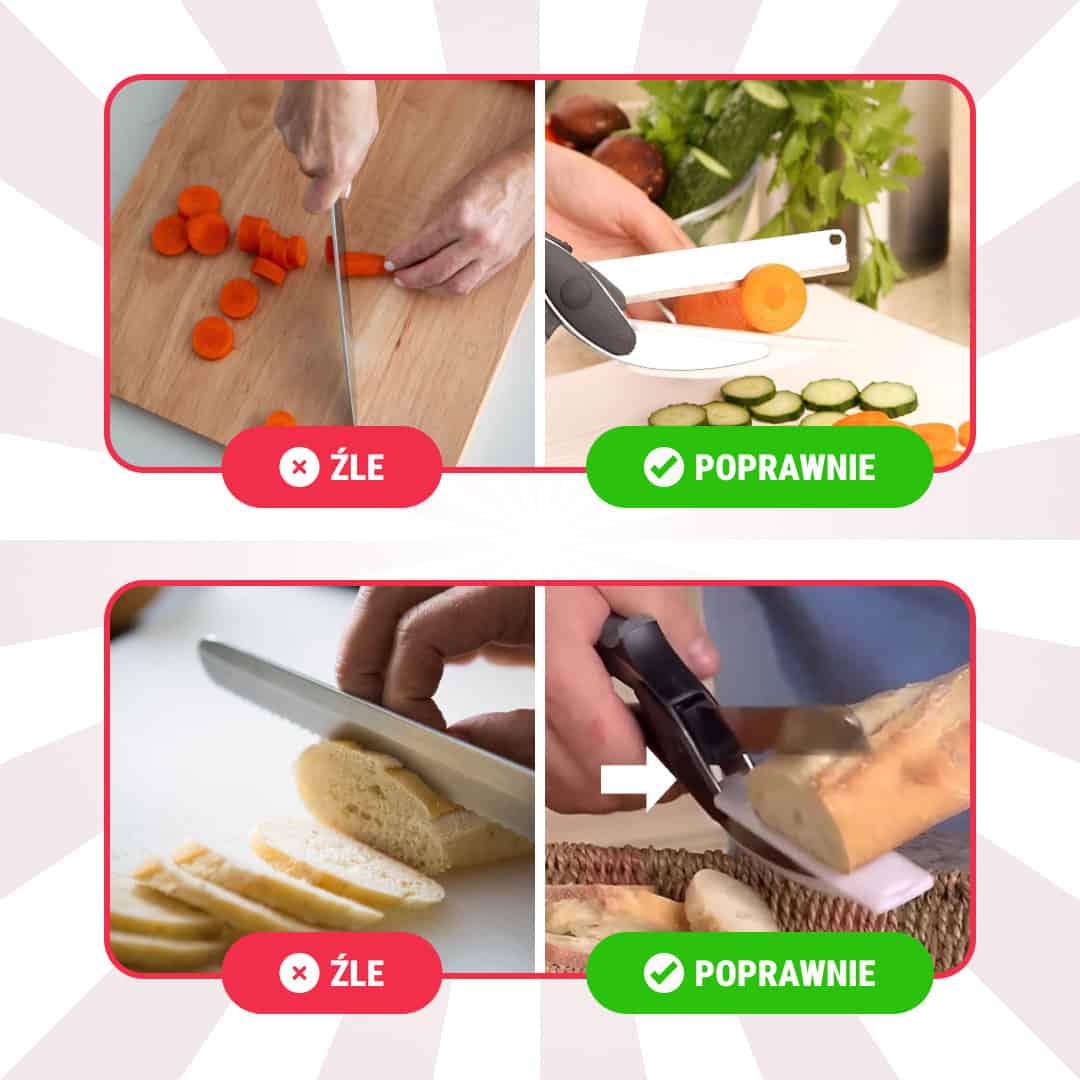 SnapSlice – Nożyczki Kuchenne z Deską do Krojenia - obrazek 6