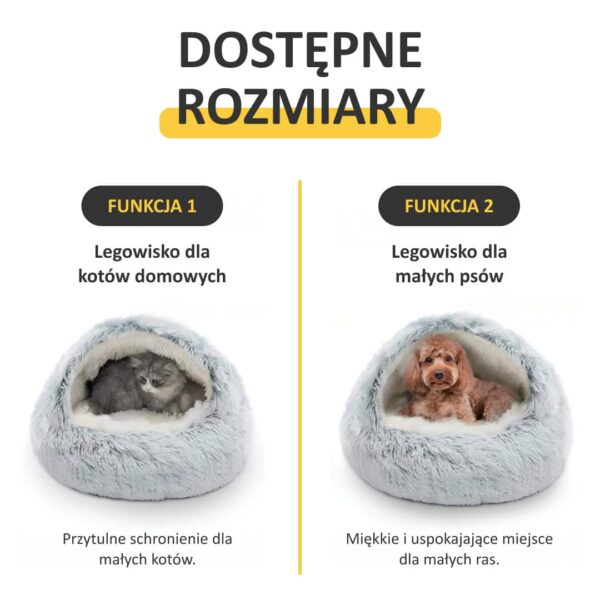 PurrNest – Łóżko Antystresowe dla Zwierząt
