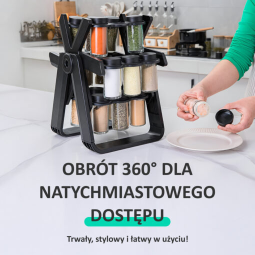 SpicePro™ - Obrotowy organizer na przyprawy - obrazek 2