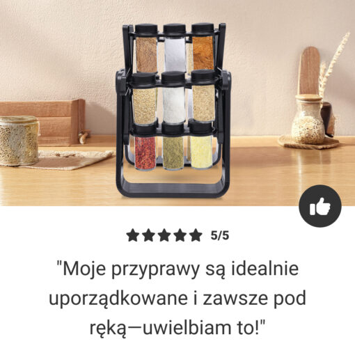 SpicePro™ - Obrotowy organizer na przyprawy - obrazek 6