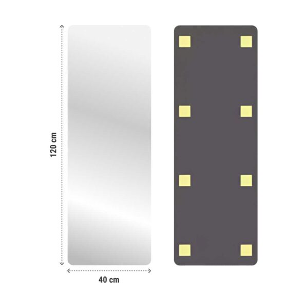 MirrorFlex™ elastyczne lustro akrylowe samoprzylepne 120 x 40 cm