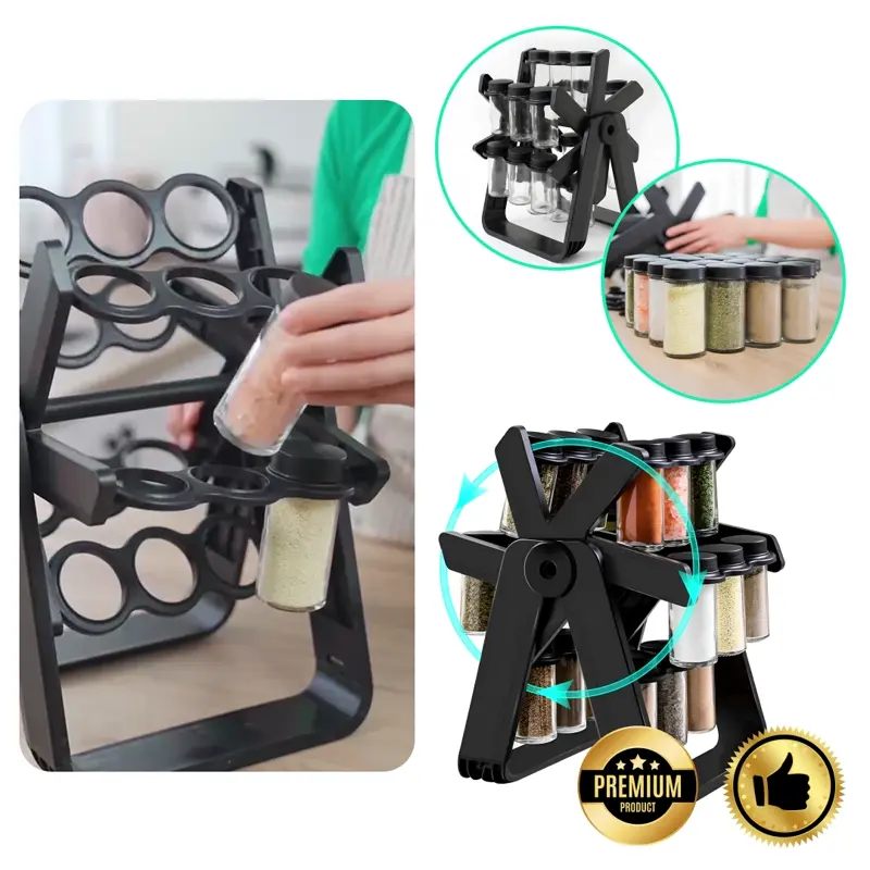 SpicePro™ - Obrotowy organizer na przyprawy