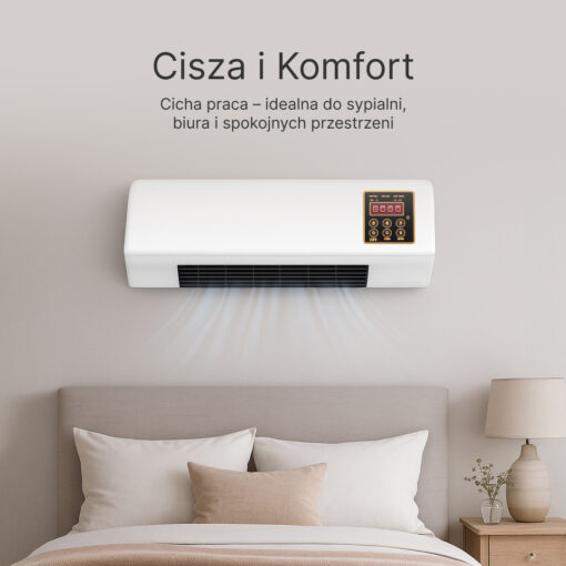 Enchantia – Wentylator z funkcją ogrzewania i wentylacji, montaż bez narzędzi - obrazek 3