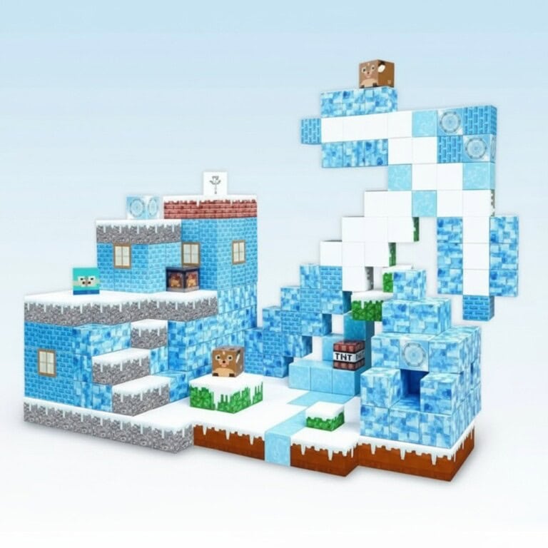 BuildEase™ - Magnetyczne Klocki do Budowy