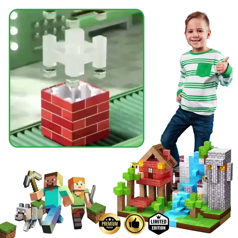 BuildEase™ - Magnetyczne Klocki do Budowy