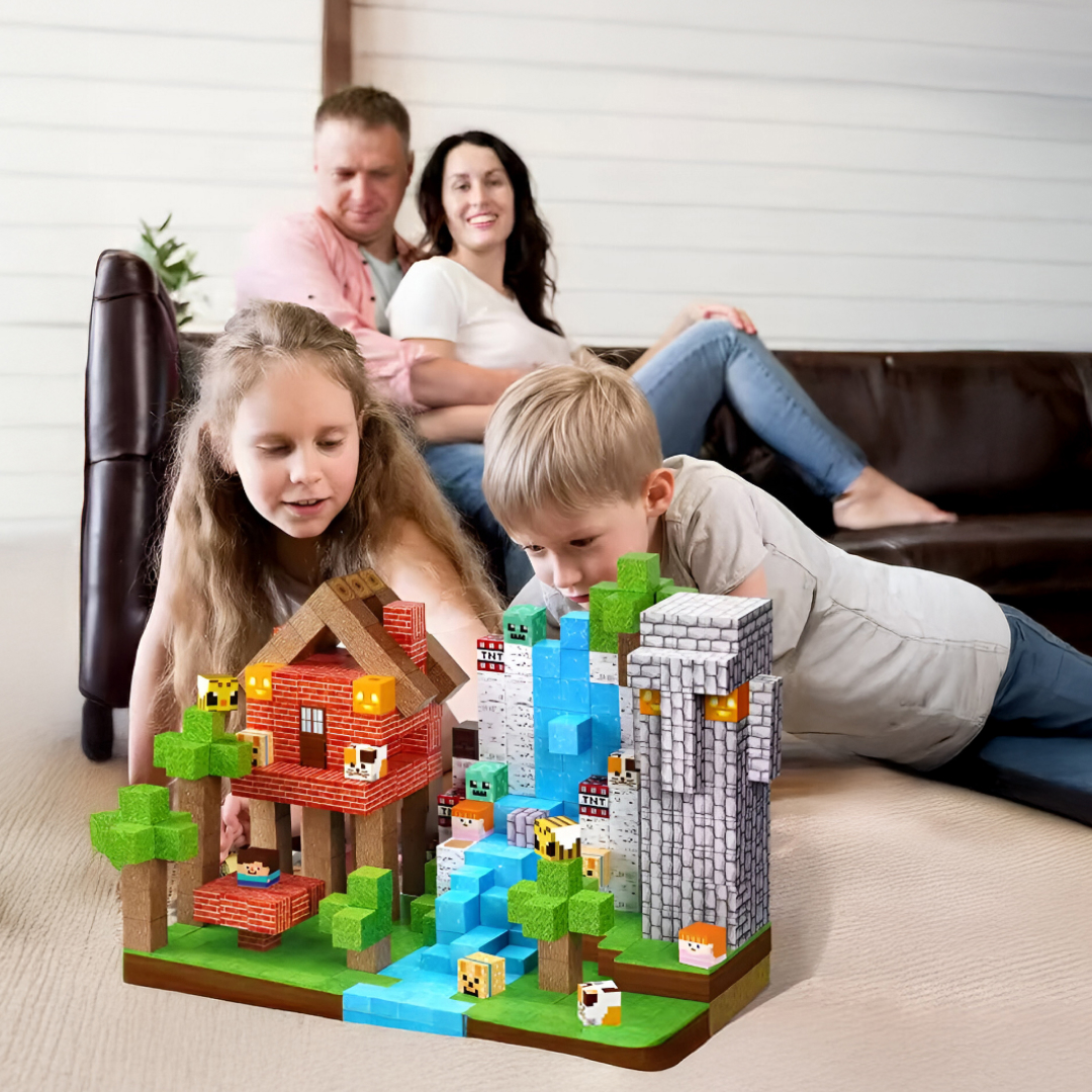 BuildEase™ - Magnetyczne Klocki do Budowy