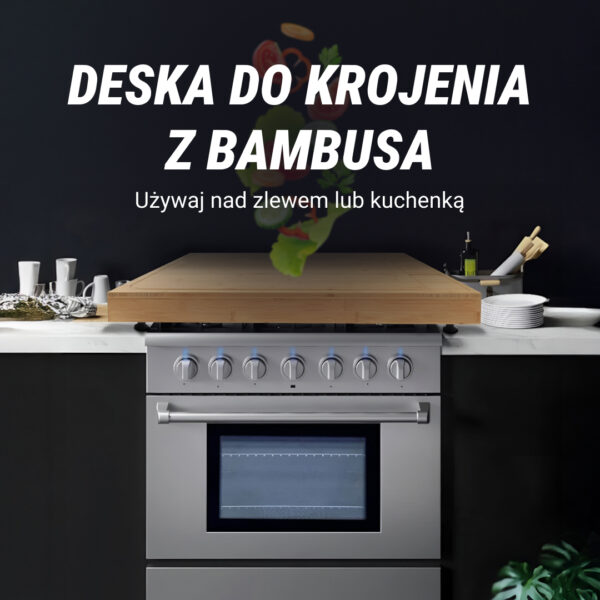 Alternative view of BambooCraft™ -  Duża deska do krojenia z bambusa z odłączanymi nogami